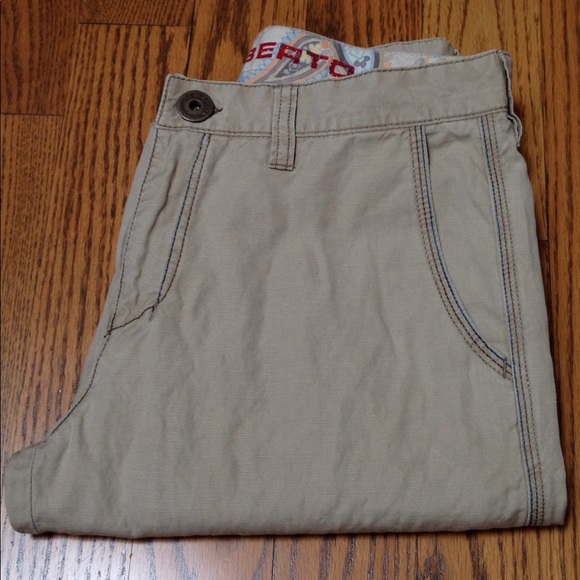 Alberto Men's Beige Cotton Linen Blend Pants - Picture 10 of 13